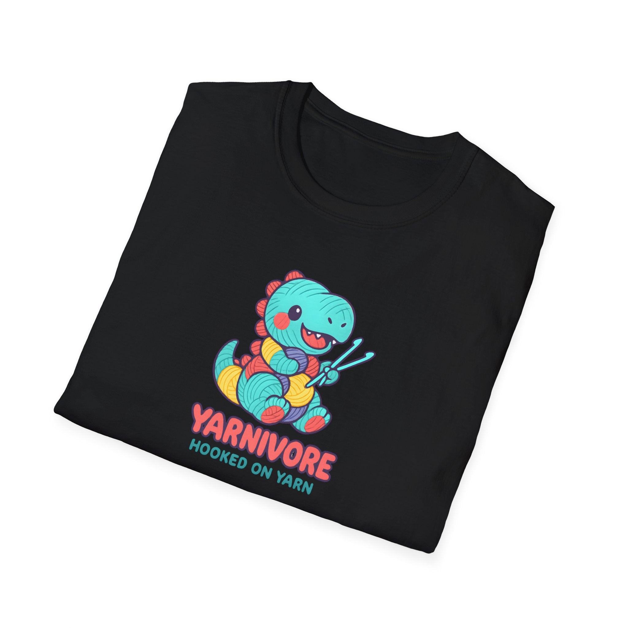 Yarnivore Knitting Dinosaur T-Shirt